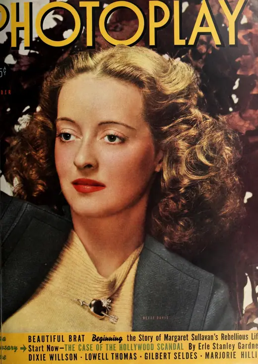 Magazine portrait of an actress, October 1938.