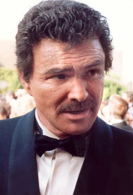 Portrait crop of Burt Reynolds in 1991.