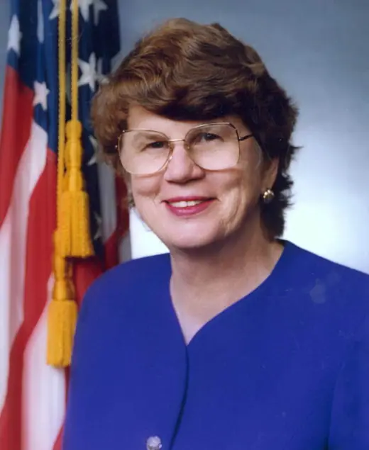 Portrait photograph of Janet Reno taken in March 1993.