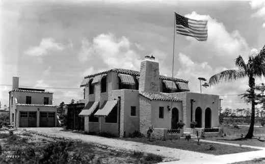 The Marcy family home on Catalonia Avenue in Coral Gables, Florida, photographed in 1926.