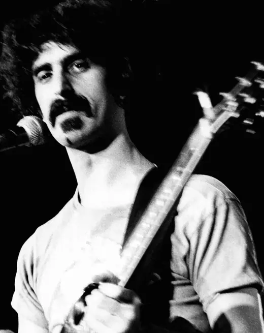Frank Zappa performing on stage in March 1973.