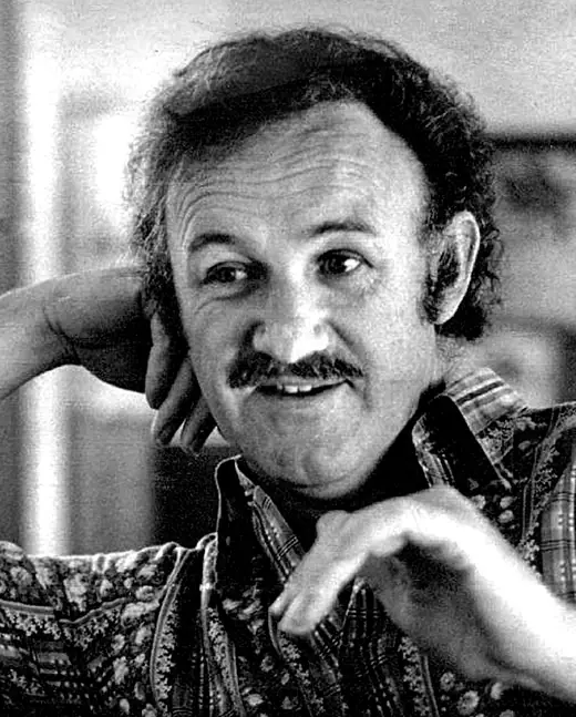 Newspaper interview photograph of Gene Hackman, 1972.