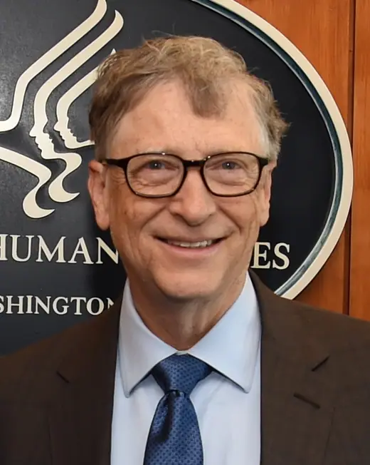Bill Gates photographed at a US Department of Health and Human Services event in 2018.