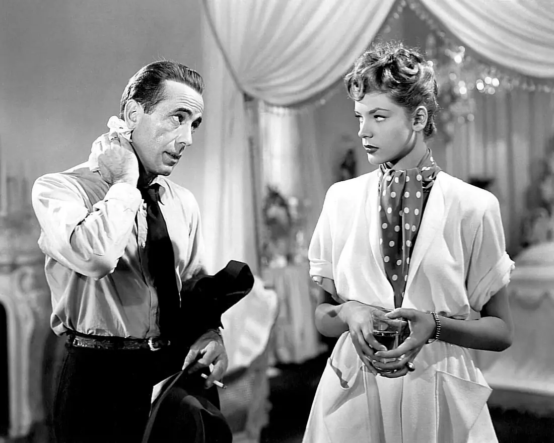 Two actors photographed together in a 1946 studio publicity still.