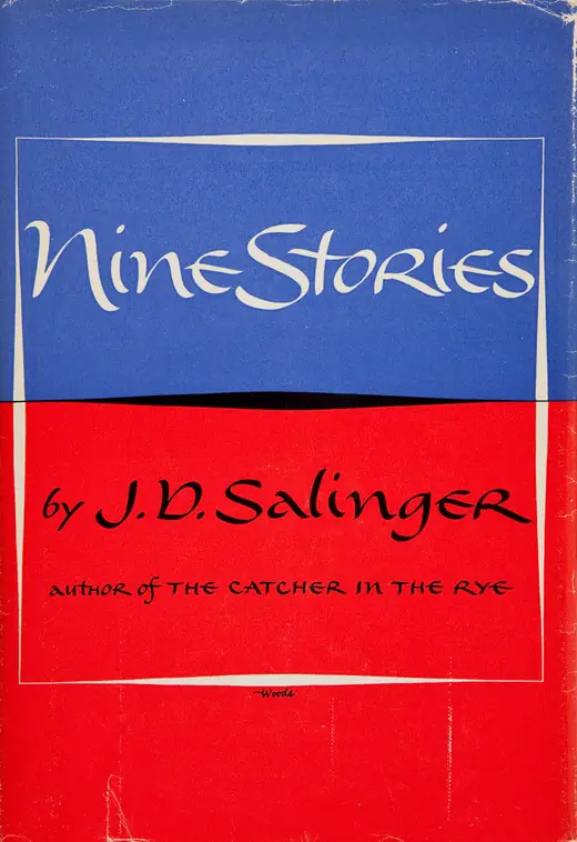 The plain typographic first-edition dust jacket of Nine Stories.