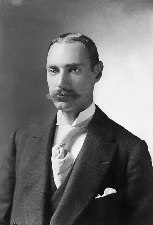 Studio portrait of John Jacob Astor IV taken around 1895.