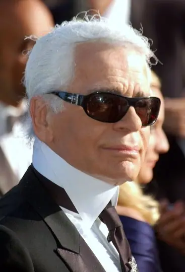 Karl Lagerfeld photographed at the Cannes film festival in 2007.