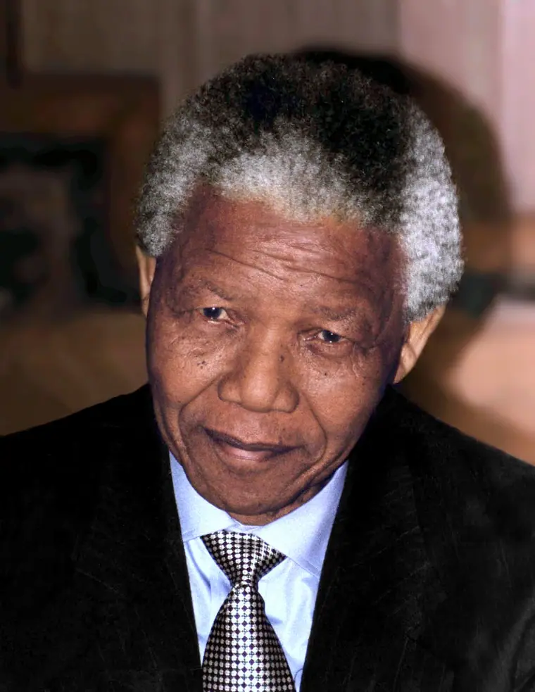 Nelson Mandela photographed in 1994, the year he was elected president of South Africa.