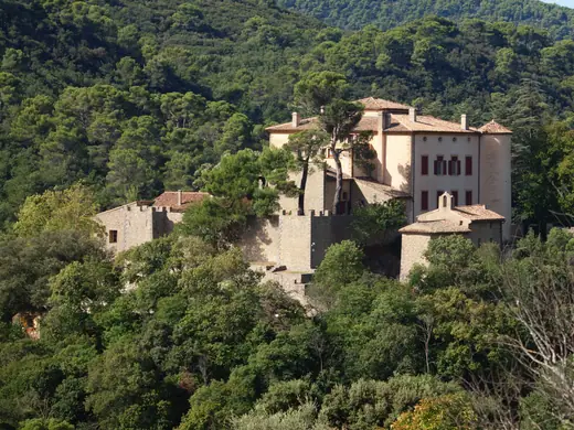 The château de Vauvenargues in the Bouches-du-Rhône, seen from below against the hillside.