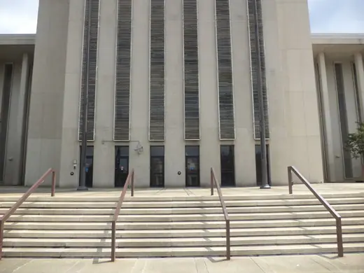 West facade of the Florida State Capitol in Tallahassee.