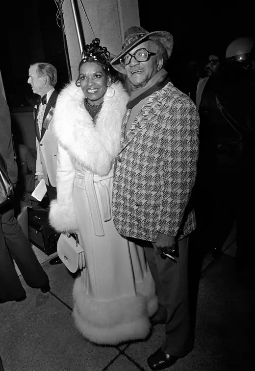 A comedian and his wife photographed by a newspaper in 1973.
