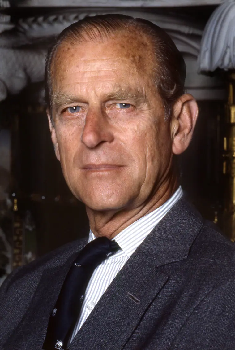 Prince Philip, Duke of Edinburgh, photographed in the Chinese Room at Buckingham Palace in 1992.
