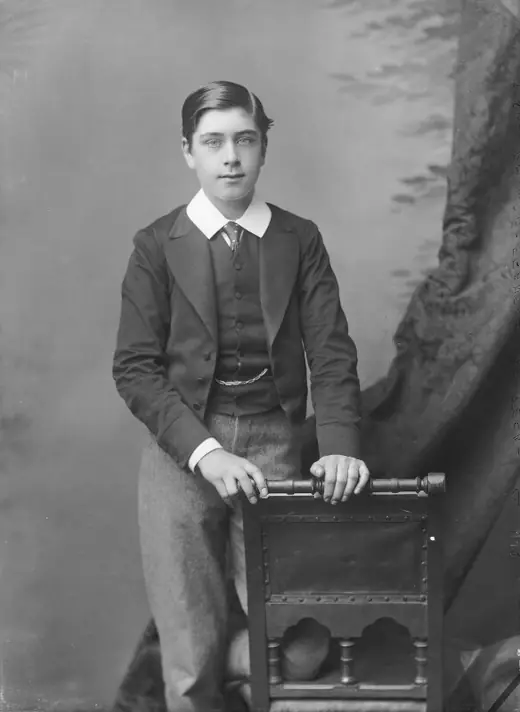 Prince Francis of Teck, army officer and brother of Queen Mary, photographed by Alexander Bassano around 1884.