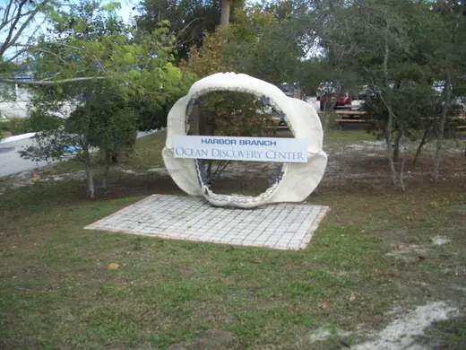 The Ocean Discovery Center building at the Harbor Branch Oceanographic Institution in Fort Pierce, Florida.