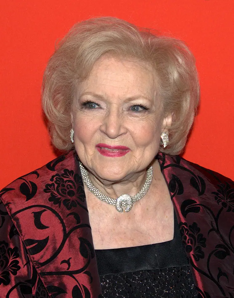 Betty White photographed at the Time 100 gala in 2010.