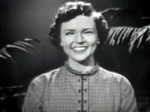 Betty White in a 1954 episode of The Betty White Show.