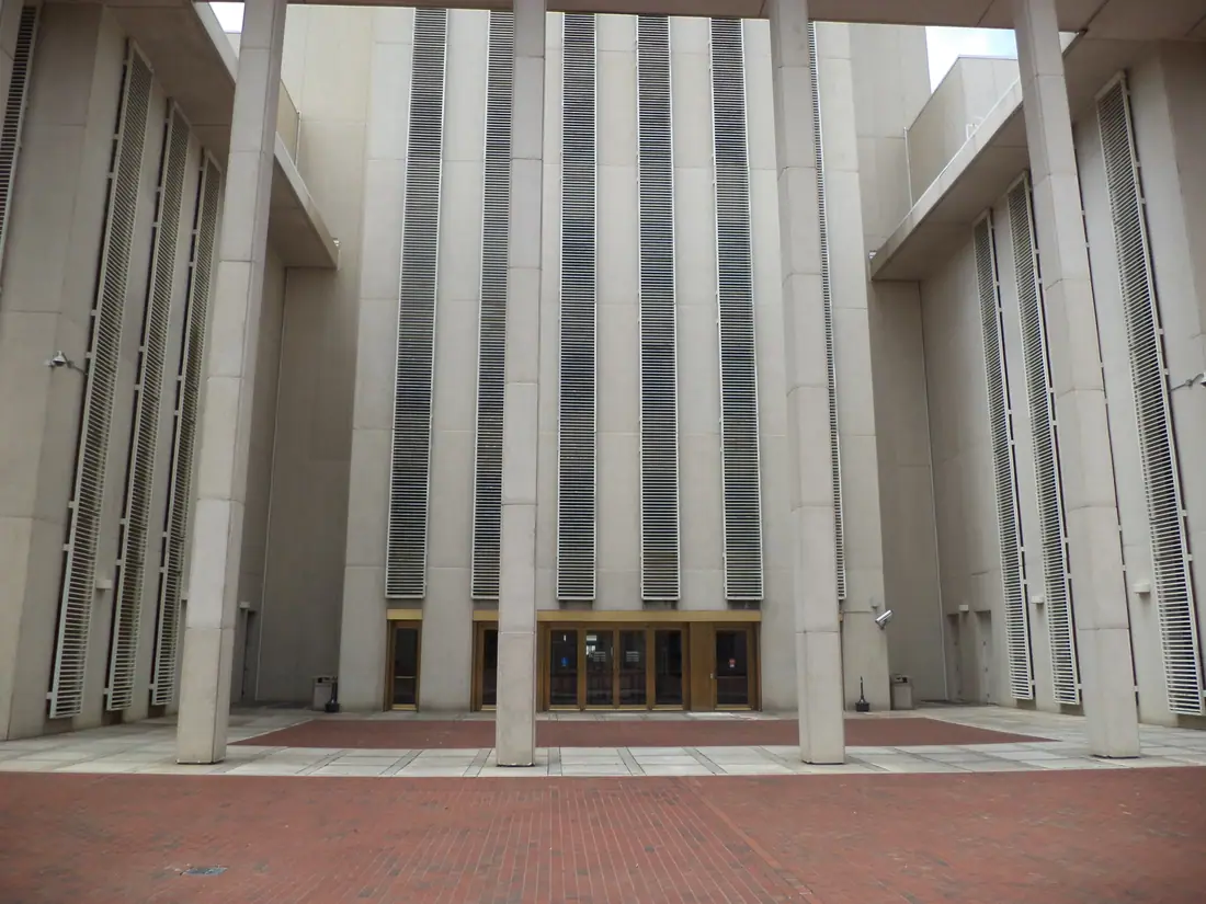 The east face of the Florida State Capitol in Tallahassee.