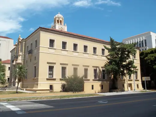 The Sarasota County Courthouse, listed on the National Register of Historic Places.