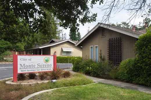 The post office and city hall building in Monte Sereno, California.