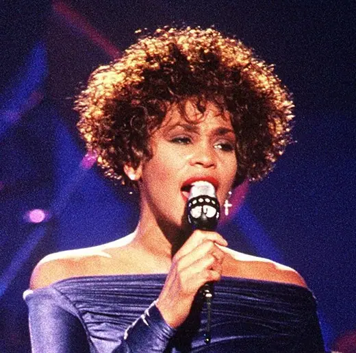 Whitney Houston on stage during the HBO-televised Welcome Home Heroes concert for Desert Storm troops.